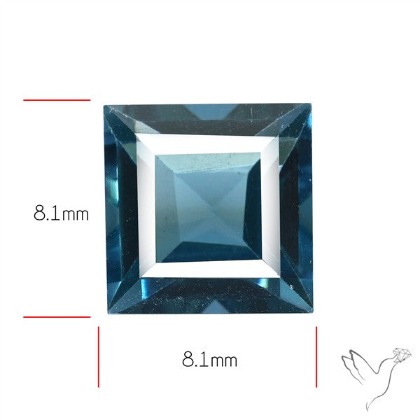 AAA London Blue Topaz Faceted Fine Gemstone