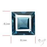 AAA London Blue Topaz Faceted Fine Gemstone