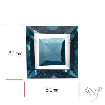 AAA London Blue Topaz Faceted Fine Gemstone