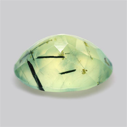 Prehnite with Epidote Green Faceted Fine Gemstone