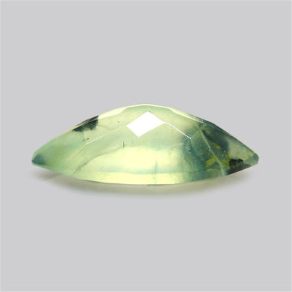 Prehnite with Epidote Green Faceted Fine Gemstone