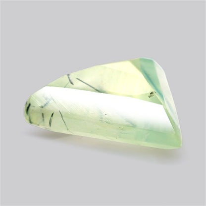 Prehnite with Epidote Green Faceted Fine Gemstone