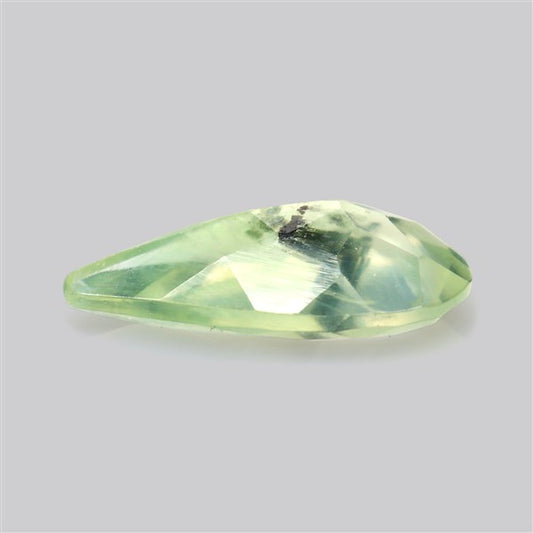 Prehnite with Epidote Green Faceted Fine Gemstone