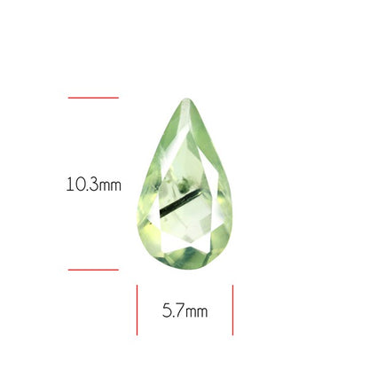 Prehnite with Epidote Green Faceted Fine Gemstone