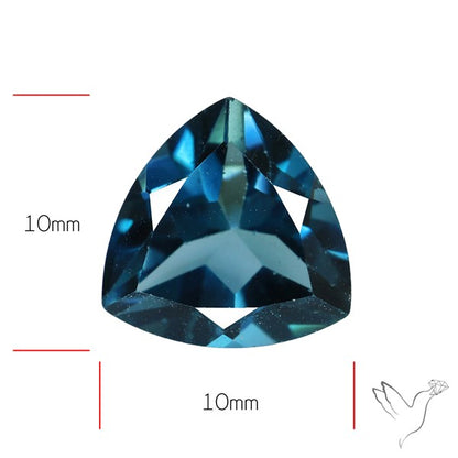AAA London Blue Topaz Faceted Fine Gemstone