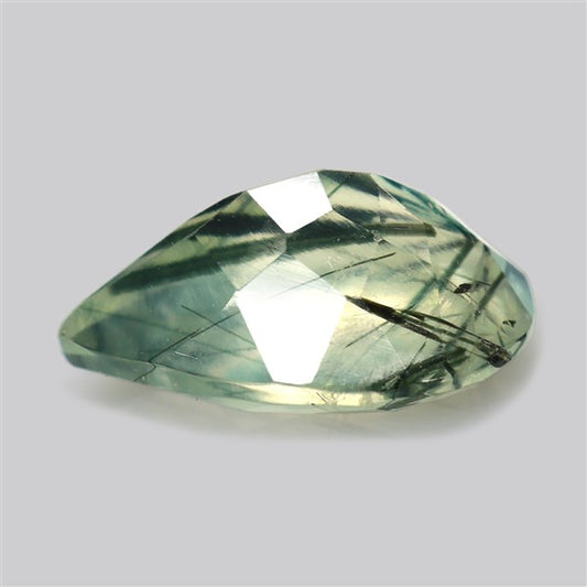 Prehnite with Epidote Green Faceted Fine Gemstone
