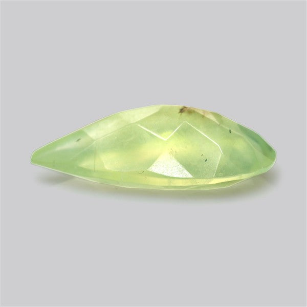 Prehnite with Epidote Green Faceted Fine Gemstone