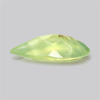 Prehnite with Epidote Green Faceted Fine Gemstone