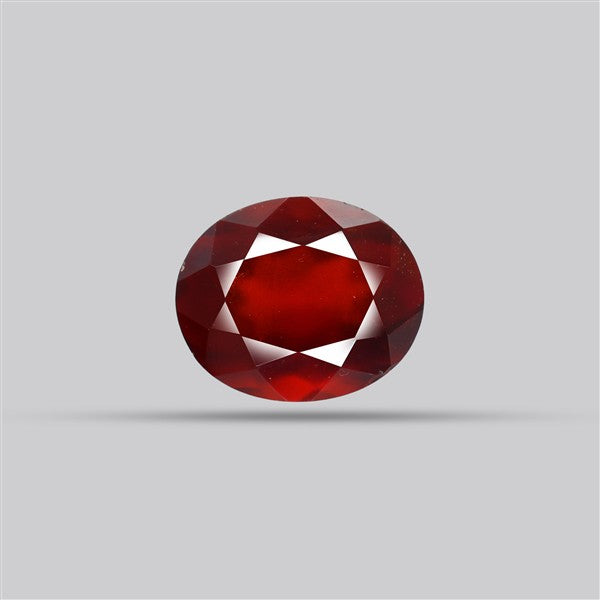 Gem Red Hessonite Garnet Faceted Fine Gemstone