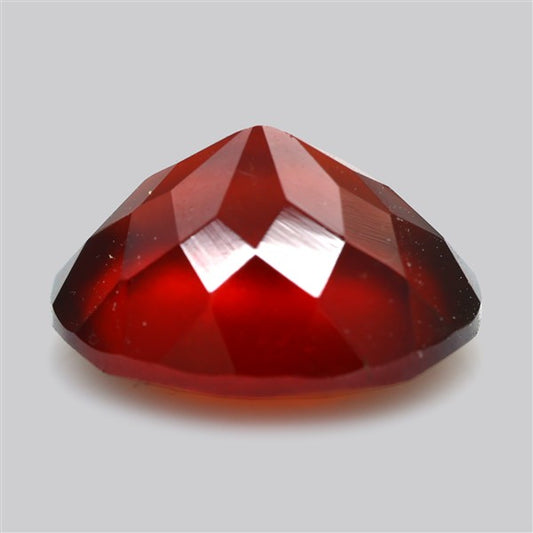 Gem Red Hessonite Garnet Faceted Fine Gemstone