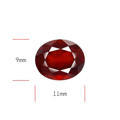 Gem Red Hessonite Garnet Faceted Fine Gemstone
