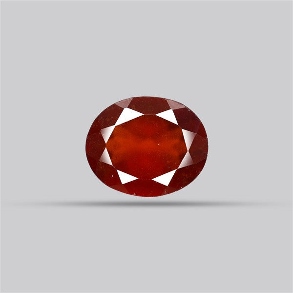 Gem Red Hessonite Garnet Faceted Fine Gemstone