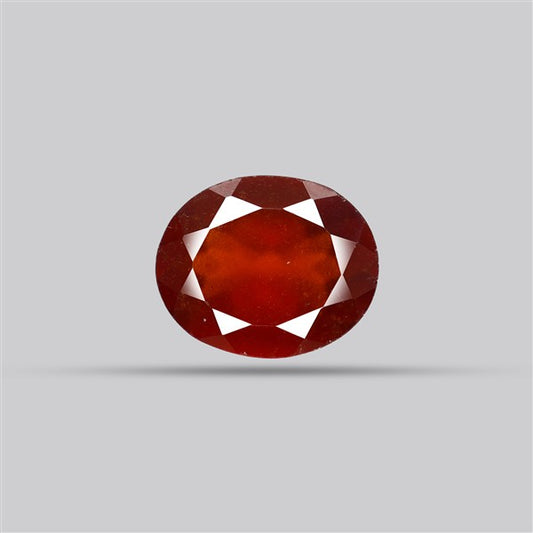 Gem Red Hessonite Garnet Faceted Fine Gemstone