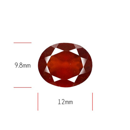 Gem Red Hessonite Garnet Faceted Fine Gemstone