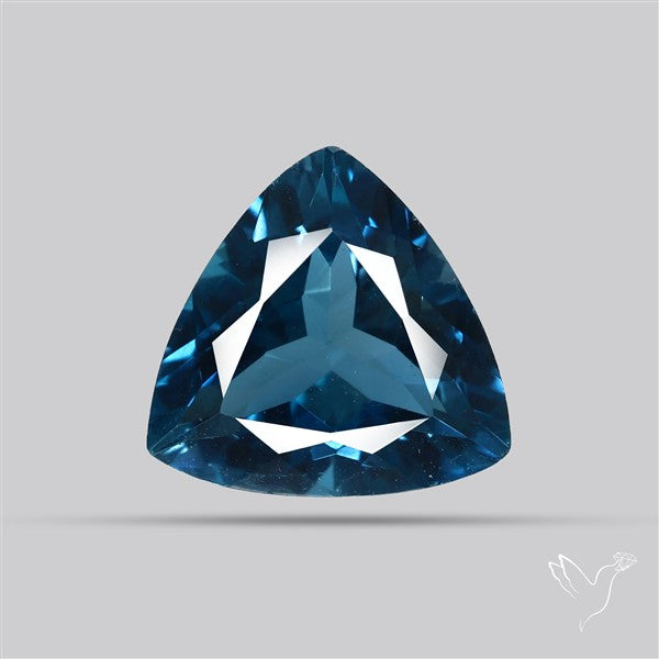 AAA London Blue Topaz Faceted Fine Gemstone
