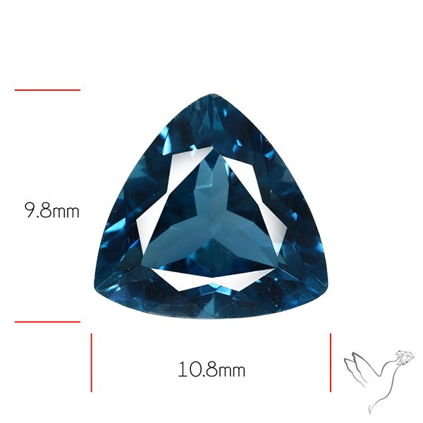 AAA London Blue Topaz Faceted Fine Gemstone