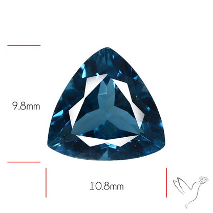 AAA London Blue Topaz Faceted Fine Gemstone