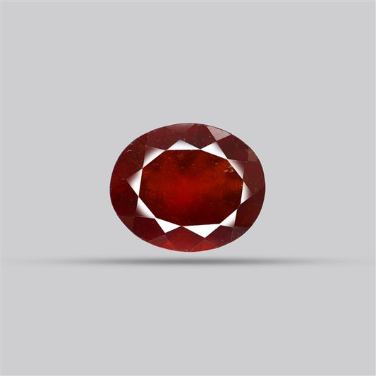 Gem Red Hessonite Garnet Faceted Fine Gemstone