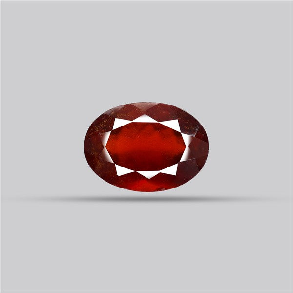 Gem Red Hessonite Garnet Faceted Fine Gemstone
