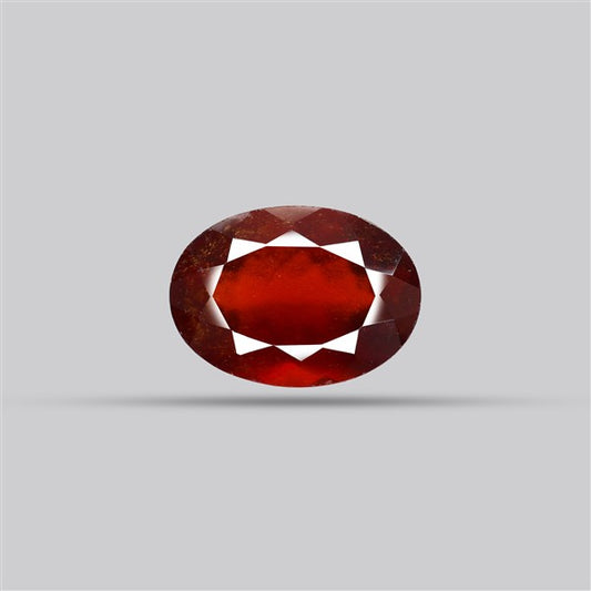 Gem Red Hessonite Garnet Faceted Fine Gemstone