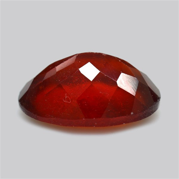 Gem Red Hessonite Garnet Faceted Fine Gemstone