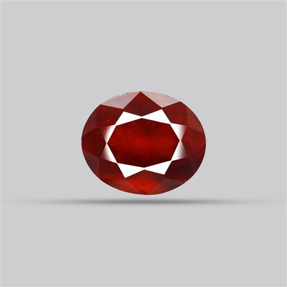 Gem Red Hessonite Garnet Faceted Fine Gemstone