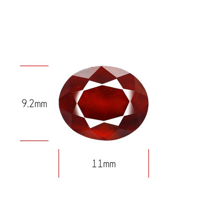 Gem Red Hessonite Garnet Faceted Fine Gemstone