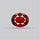 Gem Red Hessonite Garnet Faceted Fine Gemstone