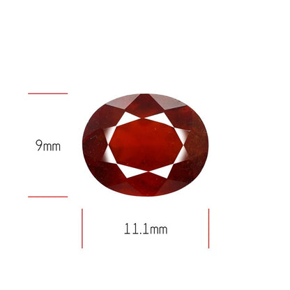Gem Red Hessonite Garnet Faceted Fine Gemstone