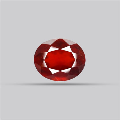 Gem Red Hessonite Garnet Faceted Fine Gemstone