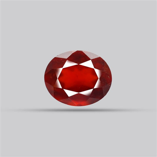 Gem Red Hessonite Garnet Faceted Fine Gemstone