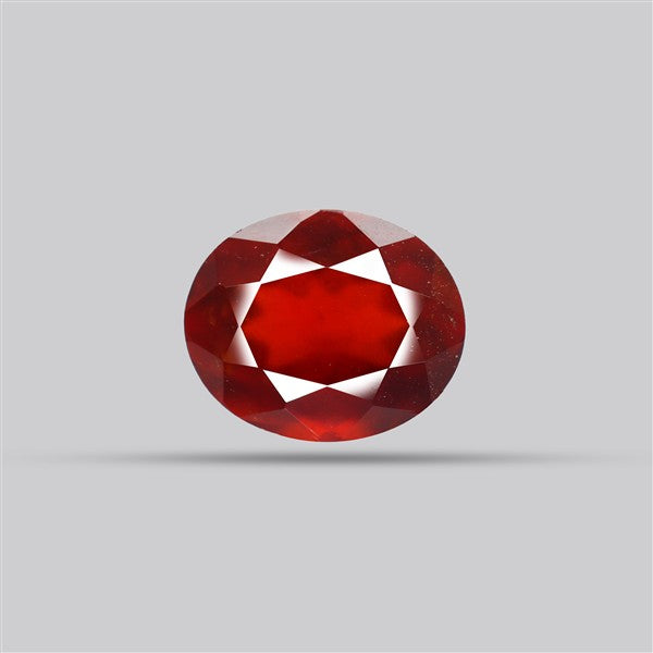 Gem Red Hessonite Garnet Faceted Fine Gemstone