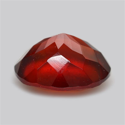 Gem Red Hessonite Garnet Faceted Fine Gemstone