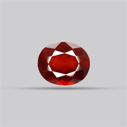 Gem Red Hessonite Garnet Faceted Fine Gemstone