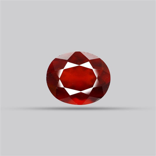 Gem Red Hessonite Garnet Faceted Fine Gemstone