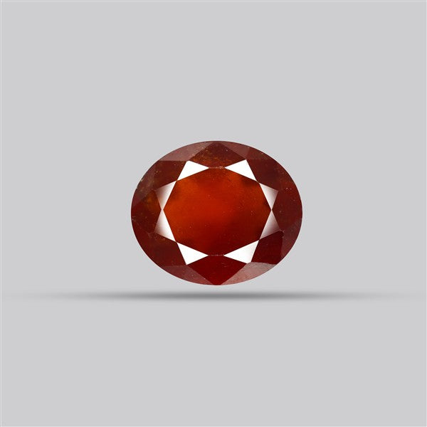 Gem Red Hessonite Garnet Faceted Fine Gemstone