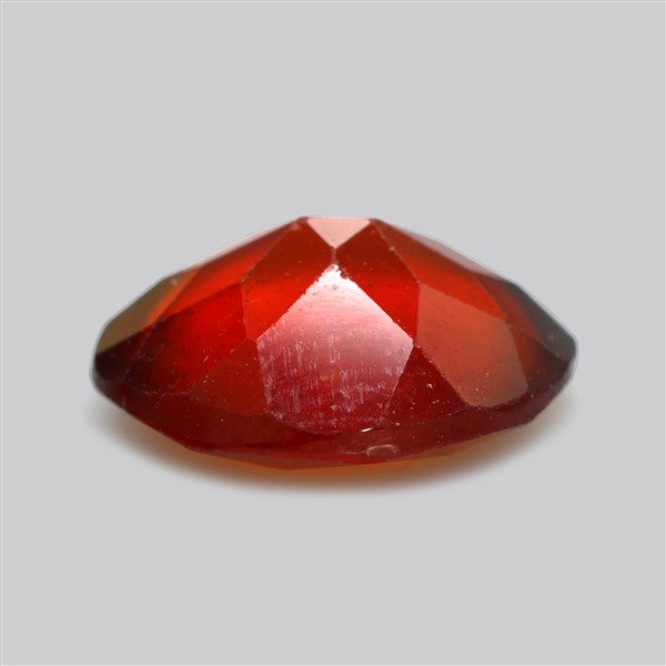 Gem Red Hessonite Garnet Faceted Fine Gemstone