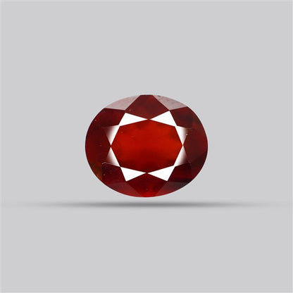 Gem Red Hessonite Garnet Faceted Fine Gemstone