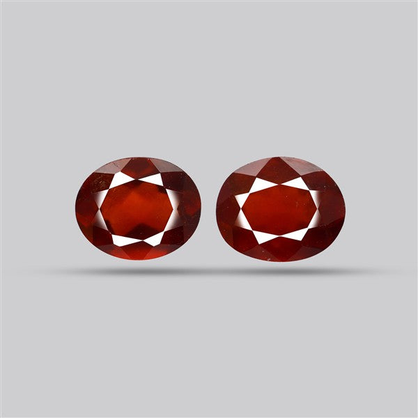 Gem Red Hessonite Garnet Faceted Fine Gemstone