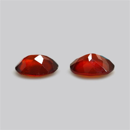 Gem Red Hessonite Garnet Faceted Fine Gemstone