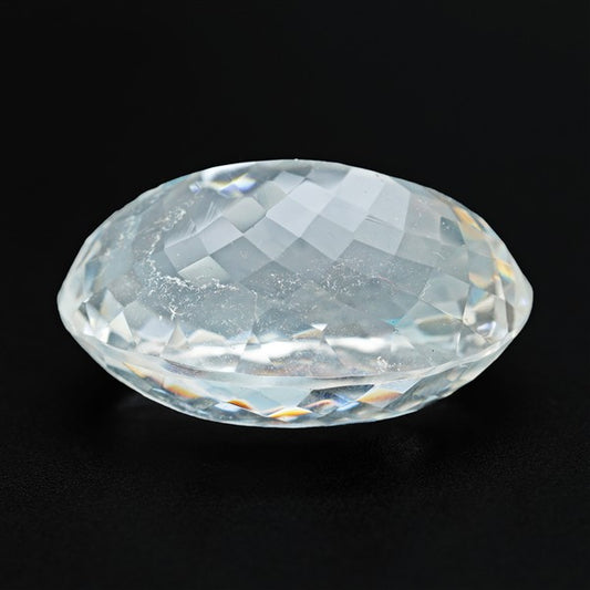 Rare Large Himalayan Quartz Clear Faceted Fine Gemstone