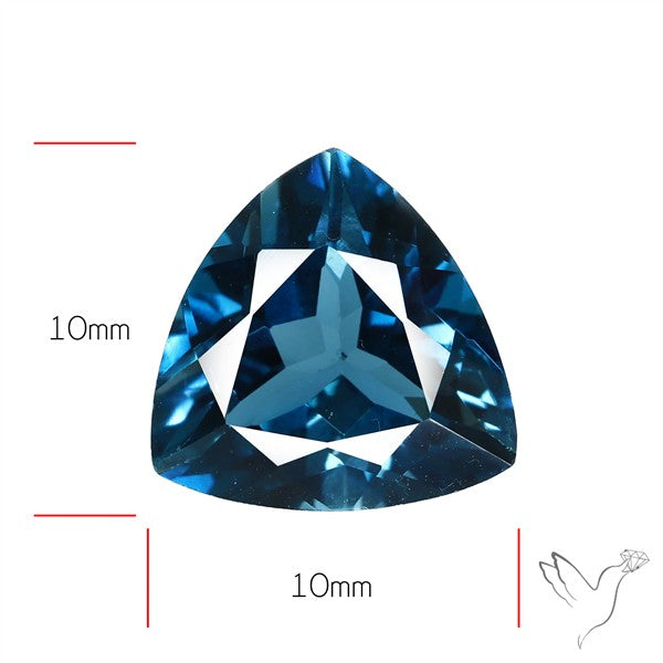 AAA London Blue Topaz Faceted Fine Gemstone