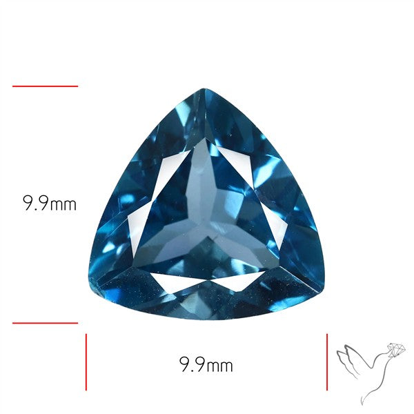 AAA London Blue Topaz Faceted Fine Gemstone