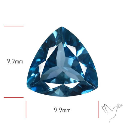 AAA London Blue Topaz Faceted Fine Gemstone