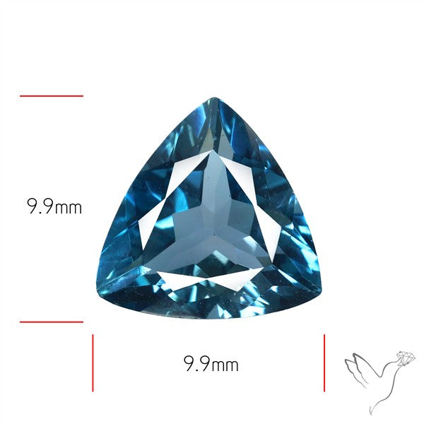 AAA London Blue Topaz Faceted Fine Gemstone