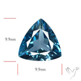AAA London Blue Topaz Faceted Fine Gemstone