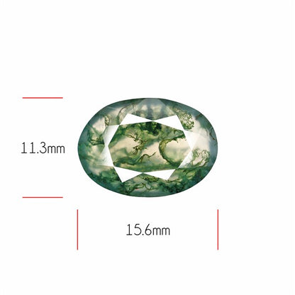 Faceted Moss Agate