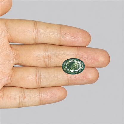 Faceted Moss Agate