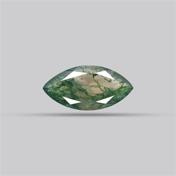 Faceted Moss Agate