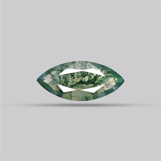 Faceted Moss Agate